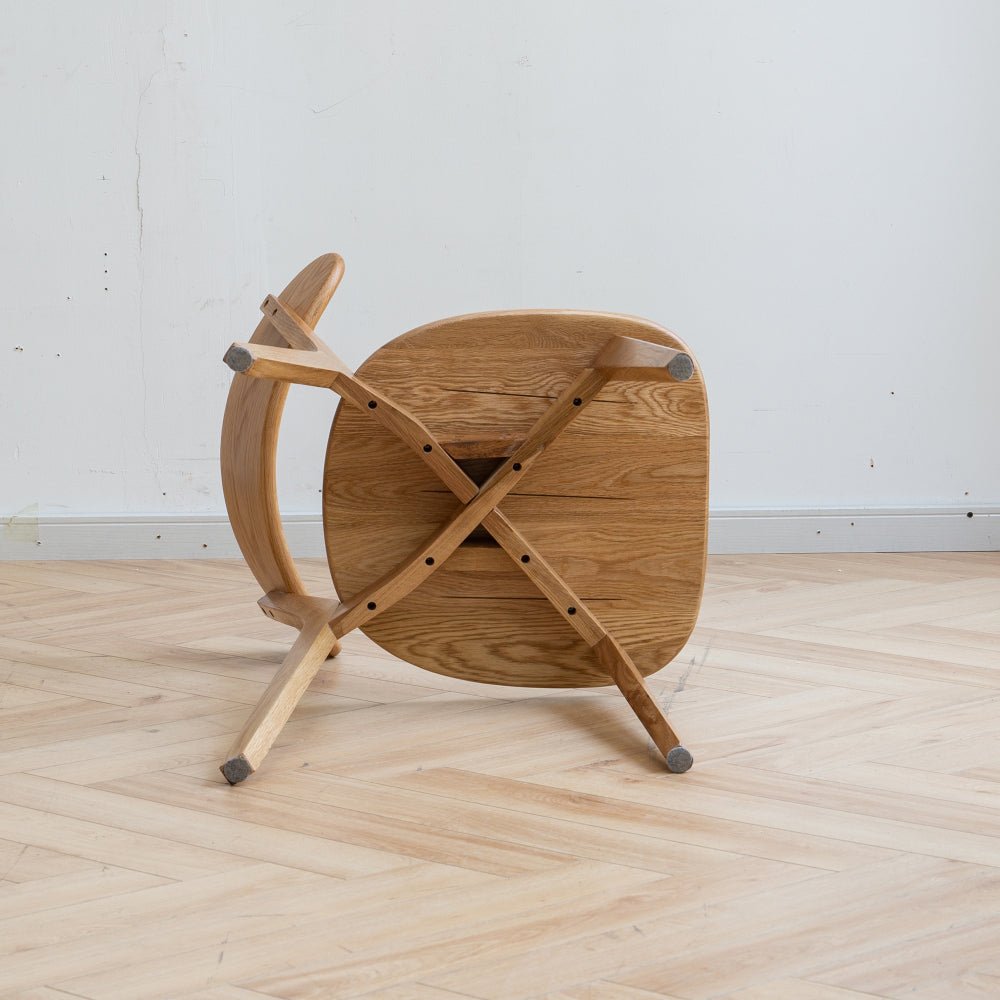 (set of 2 pcs) dining chair wooden fas grade oak natural wood made in north america 100% dirt free wood chair