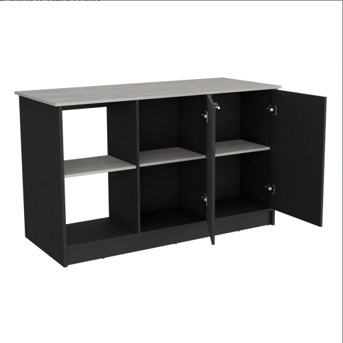 "wooden black onyx kitchen cart for kitchen island fcj padua"