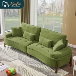 103 inch comfortable deep seated wooden sofa with cozy pillows for living rooms free shipping in the us outdoor application