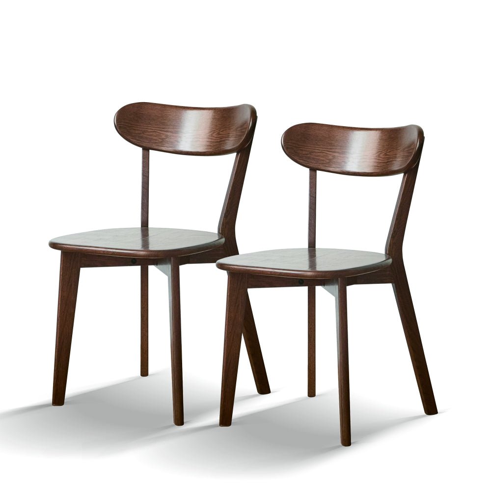 (set of 2 pcs) dining chair wooden fas grade oak natural wood made in north america 100% dirt free wood chair