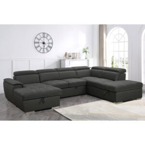 128"sofa u shaped sectional couch with ottomans reversible modular sofa 7 seater couch with storage seat